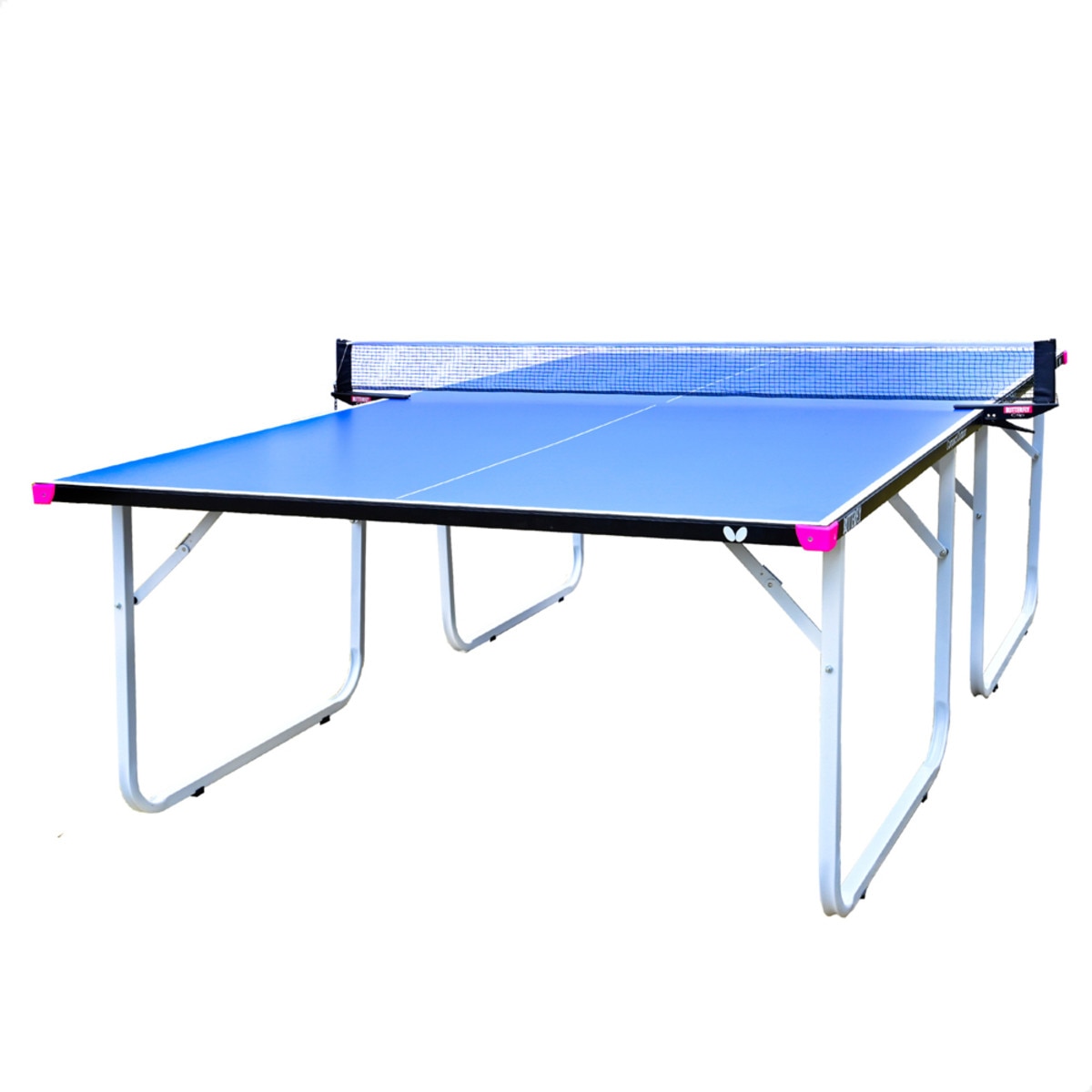 Butterfly Compact Outdoor Table: Full View Shot of Blue Table